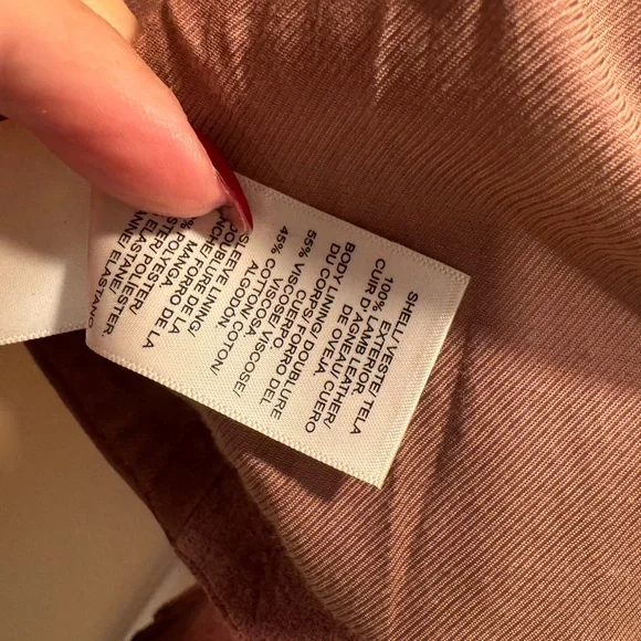 Authentic leather moto jacket LUCKY BRAND - Picture 7 of 7